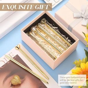 Pretty Cute Ballpoint Pen Set Metal Crystal Diamond Pens For Journal Black Ink Ballpoint Liquid Sand Glitter Pen Fancy Pens For