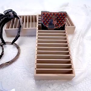 Khay gỗ đựng đồ đa năng khay gỗ chia ngăn đựng băng đô khay gỗ đựng cài tóc