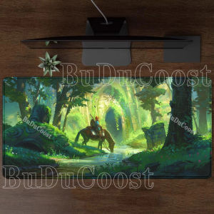 Bandai | HD Printing Zeldas of Legends XXL Mouse Pad PC Keyboard overlock Mousepad Large Carpet Office accessories Non-slip base Desk Mat
