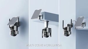 LS VISION 4MP 4G 4K HD SIM card CCTV Solar Camera Powered Security IP Human Track Colorful Night Vision IP66 Waterproof