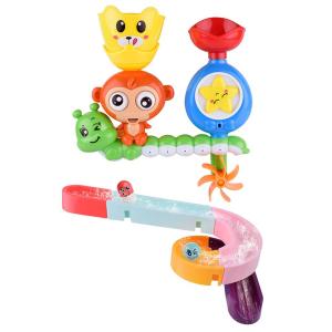 【New Arrival】 Children Kids Bath Toy Wall Sunction Water Play Sprinkler Educational Game