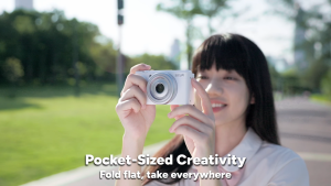 SJCAM ZV200 48MP 5K UHD Digital Compact Camera 2.83 inch IPS Screen 16x Zoom Flip Screen Auto Focus Selfie Face Detection Stabilization Anti-shake Built-in Battery Teenager Gift Vlogging Camera