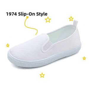 Spring-Autumn Indoor/Outdoor White Sneakers for Boys and Girls