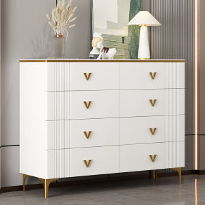 Chest of Drawers Chest of Drawer Bedroom Storage Cabinet TV Cabinet Living Room Home Entrance Cabinet Six Drawers Eight Spares Cabinet Stone Plate