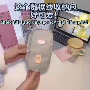 Túi lưu trữ cáp dữ liệu túi lưu trữ pin dự phòng di động túi lưu trữ bộ sạc túi lưu trữ du lịch