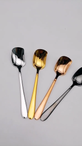 1PC 304 Stainless Steel Dessert Spoon | Yogurt Tea Coffee Stirring Spoon Sudu Pencuci Mulut 不锈钢甜品勺