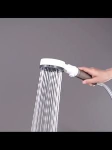 Vòi Sen 10 Chế Độ Màu Đen Tiết Kiệm Nước Màu Đen Sang Trọng Tia Nước Nhỏ