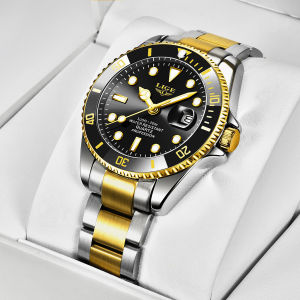 LIGE | LIGE Man Luxury Watch Fashion Casual Watches Stainless Steel Quartz Men Watch Luminous Wristwatch Reloj Hombre