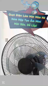 ❄️ QUẠT HỘP KÈM ĐÁ VIÊN TREO PHÍA SAU – GIẢI PHÁP GIẢM NHIỆT THÔNG MINH CHO MÙA HÈ NÓNG BỨC ❄️