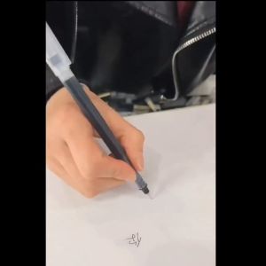 0.5mm Simple Quick-Drying Gel Pen Large-Capacity Direct Liquid Black Signature Pen School Office Bal