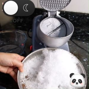 Double Blade Ice Crusher for Halo Halo Heavy Duty 500W Elctric Ice Shaver Machine High Power Stainless Ice Grinder