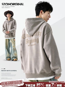 Mens Hoodie Sweatshirt Street Style Hip Hop Letter Print Casual Jacket New Autumn Heavyweight Couple Sports Hat Shirt Trendy