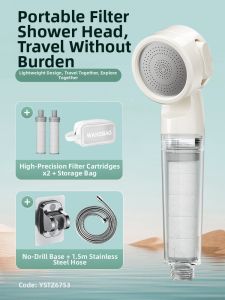 ERMO | Pressurized Filtration Shower Head For Babies And Kids Bathing