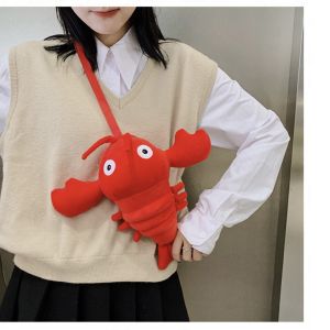 Túi Đeo Chéo Gấu Bông Hình Con Tôm - Túi Đeo Vai Con Tôm Xinh Xắn