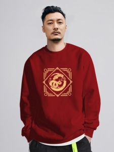 Luxurious Fleece Lined Mens Hoodie Couples Outerwear Youth Trend Cotton Sweatshirt Casual Print Design Autumn Winter New Style