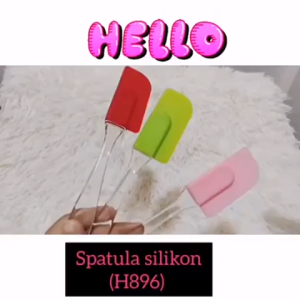 SUTIL SPATULA KUE - Spatula Silikon Pengaduk Kue Adonan Anti Lengket Alat Pengaduk Kue Tahan Panas Spatula Food Grade Silicone - Lazada