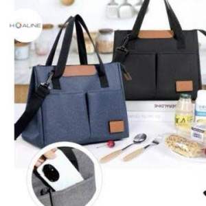 Tas Bekal Lunch Box Bag Cooler Bag TX 09 Tas Travel Tas Makan Serbaguna Thermal Cooler Bag Tas bekal makan set Lunch Portable Oxford Tas Bekal Kantor Anti Air Bahan Tebal Premium