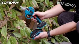 YOFIDRA 32mm Brushless Cordless Electric Scissors 2 Gears Efficient Tree Branches Garden Beautify Tools For Makita 18V Battery