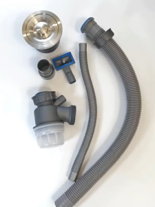 【Local Shipping】High Quality Kitchen Sink Drain Hose Set Double Filter Anti-odour With Stop Valve For Washbasin Bathroom Kitchen