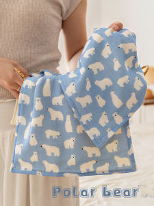 Adult Cotton Towel Set Pure Cotton Six-Layer Gauze Face Wash Hand Dry Small Towel Home Bathing Absorbent Cute Design