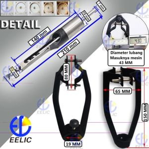 adaptor bur bobok kayu