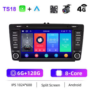 ICREATIVE 2Din Carplay Android Auto 8inch For Skoda Octavia 2 A5 2004-2013 Car Radio CarPlay GPS Navigation Car Stereo Head Unit