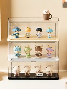 Popmart Display Box Stackable Acrylic Display Case for Figurine Display Case Blind Box Display Box