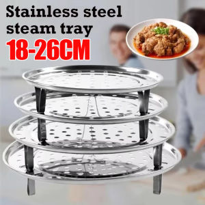 18-26CM Multi Size Stainless Steel Food Steamer Steaming Rack Multifunction Bowl Pot Steaming Tray Stand Basket Kitchenware Cooking Tools