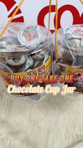BUY 1 TAKE 1 COCO Chocolate Cup Jar 25pcs Each | Creamy Choco Milk Snack with Crunchy Biscuit Pearls | Sweet Treats for Kids Party School Baon & Sharing