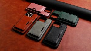 Ốp Lưng Da Cho iPhone 17/16/15/14/13/12 Pro Max/XS/MAX Với Khe Đựng Thẻ 2 Trong 1 Nắp Lưng Từ Tính Chống Xước Chống Sốc