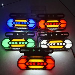 12V-24V Lampu Bak Samping Model Robot Lampu Bak 2 Mode Running Universal