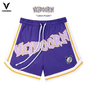 Veidoorn | Summer Loose American Style Training Shorts Mens Running Mesh Sport Pants
