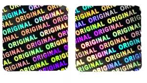 200pcs/400pcs Void Security Tamper Evident Original Laser Hologram Stickers Silver Waterproof Label for Box Certificates Card