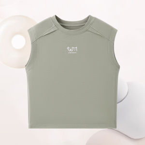Cool Modal Summer Vest Close-Fitting Ice Silk Sleeveless T-Shirt for Children And Teenagers Boys And Girls Sports Style