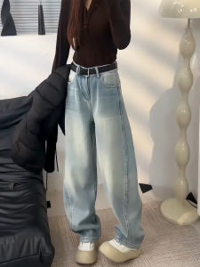 MANMI | Quần Jeans Dài Đùi Rộng Ôm Body