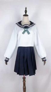 Jujutsu Manga Anime Amanai RikoCosplay Costume JK Skirt Sailor Rose NetSynthetic Braid Halloween
