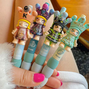 Cartoon Cute King Ballpoint Pen Anime Press Type Core Business Pen Ins Sweet Girl Student Doll Neutral Pen Creative Kids Stationery Gifts Pen