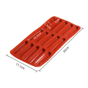 【Tiramisu Finger Cookies Commercial Silicone Non-stick Diy Baking Tools For Household High Temperature Resistant 15 Die】