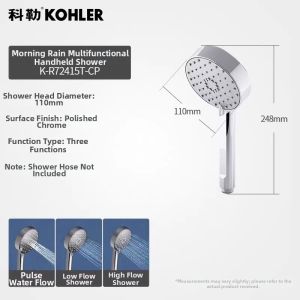 Kohler | Handheld Large Waterflow Shower Head