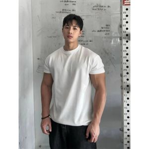 ZHUOCAN | Áo Thun Muscle Fit Bằng Cotton