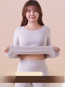 MiiOW | Quần lót giữ nhiệt lót lông cừu mùa thu không đường may dành cho nữ Quần dài ấm áp thoải mái Quần áo mặc trong mùa đông