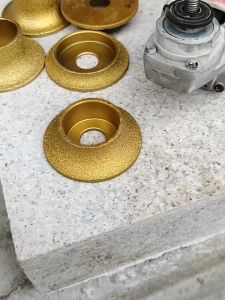 Mata Pinggul Router Diamond Wheel Beveling model Franch 10 15 20MM Gerinda