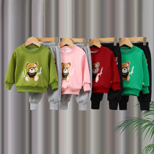 Tagkita | Kids Korean Style Long Sleeve Hoodie and Pants Set