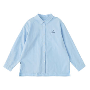 KECHU | New Summer Cotton Sky Blue Leisure Shirt