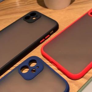 Luxury Matte Armor Clear Wireless Charge Phone Case For iPhone 11 12 13 14 15 16 17 Pro Max Air Plus Mini Shockproof Hard Cover