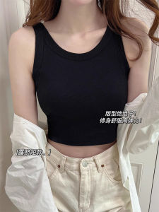 Womens Slim Fit Integrated Backless Vest Top Bottoming Strap Tank Top Summer Outdoor Wear Pure Color Commute Style Short Length