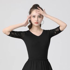 National Standard Dance Square Dance Top Single Piece Practice Modern Social Latin Dance Dress