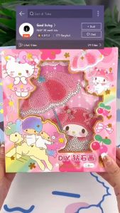 Mainan Diy Diamond Painting Edukasi Bingkai Lukisan 5D DIY Diamond Painting Full Drill