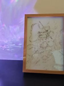 Nezha Animated Movie Peripheral Lighting Painting Bedroom Bedside Aura Lights Holiday Gift Creative Luminous Painting