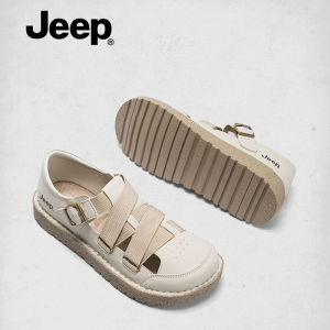Jeep Mary Jane รองเท้าผู้หญิงมีโพรงแบบลำลองด้านล่างที่อ่อนนุ่มกันลื่นน้ำหนักเบากลางแจ้งปีนเขา